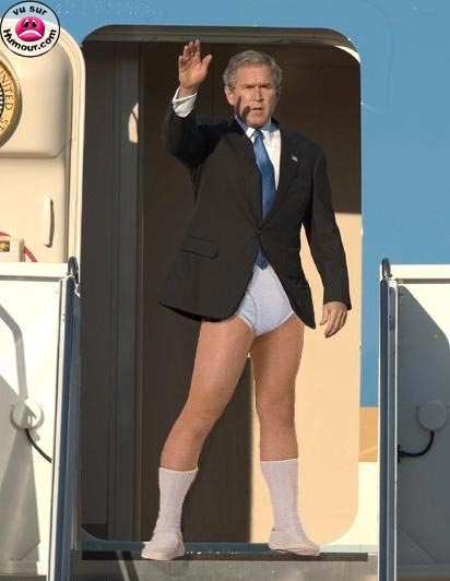 Bush en avion